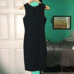 tight black formal dress
